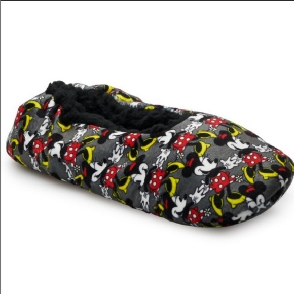 Fuzzy Babba Disney Minnie Mouse Slipper Socks - Picture 2 of 3